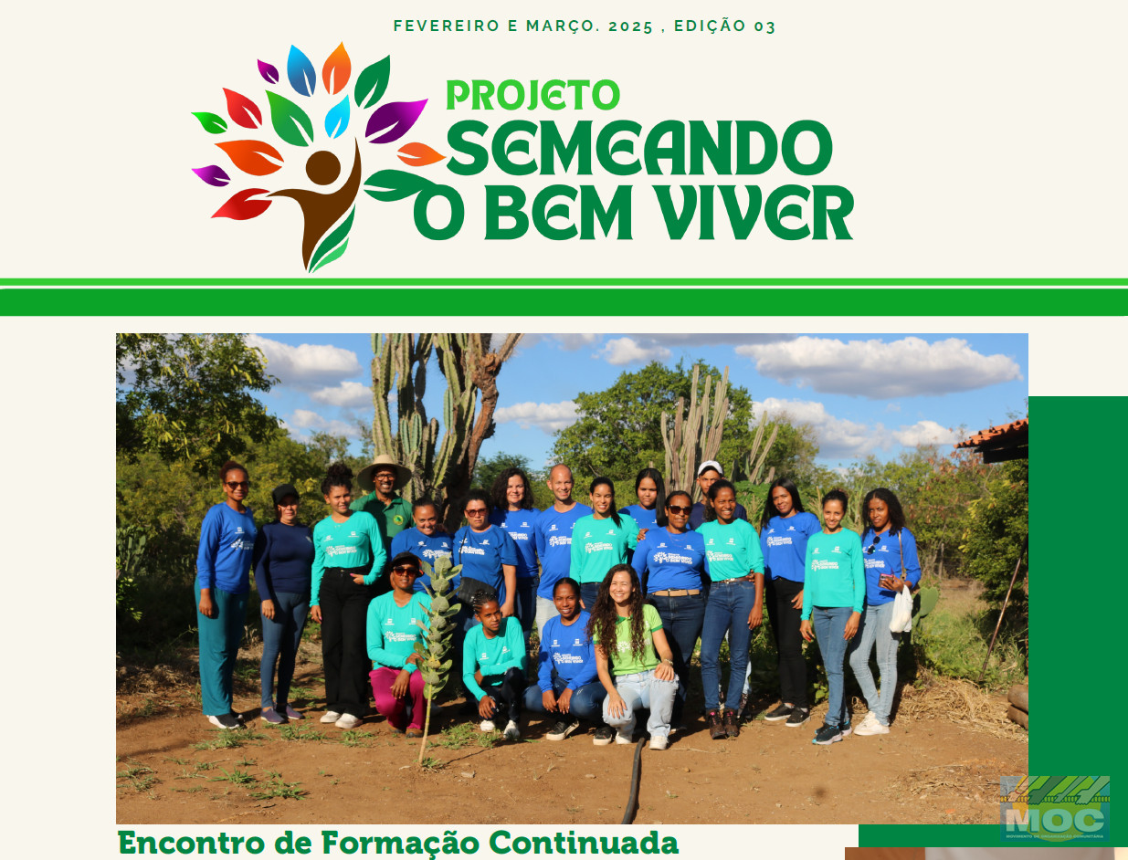 Boletim Informativo Semeando o Bem viver Fevereiro e Março, 2025 - Edição 03
