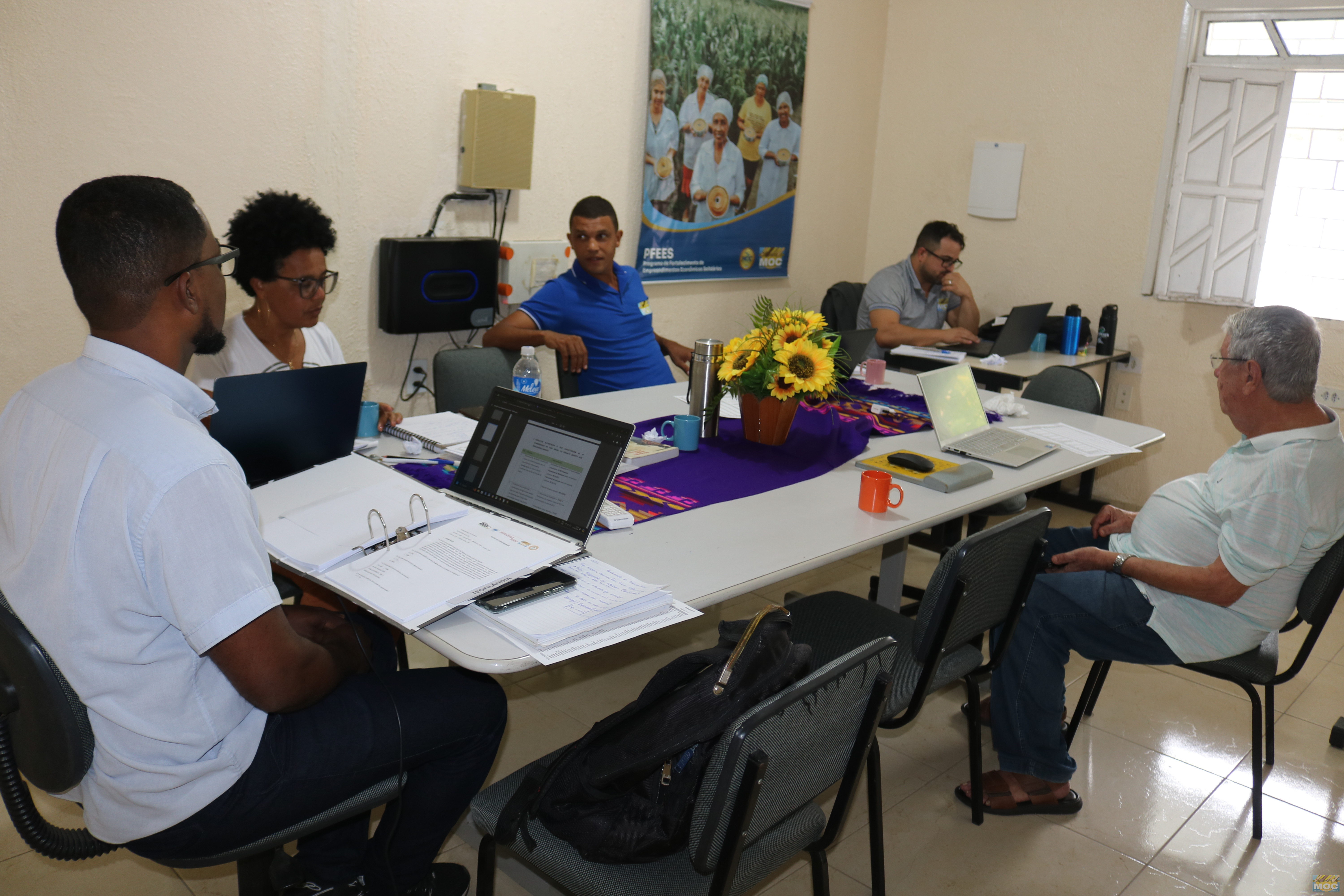 Reunião de monitoramento com a equipe do MOC que atua no Projeto AGENDA 2030 