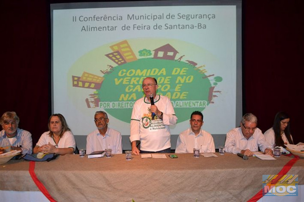 MOC presente nos debates durante a II Conferência Municipal de Segurança Alimentar e Nutricional de Feira de Santana 
