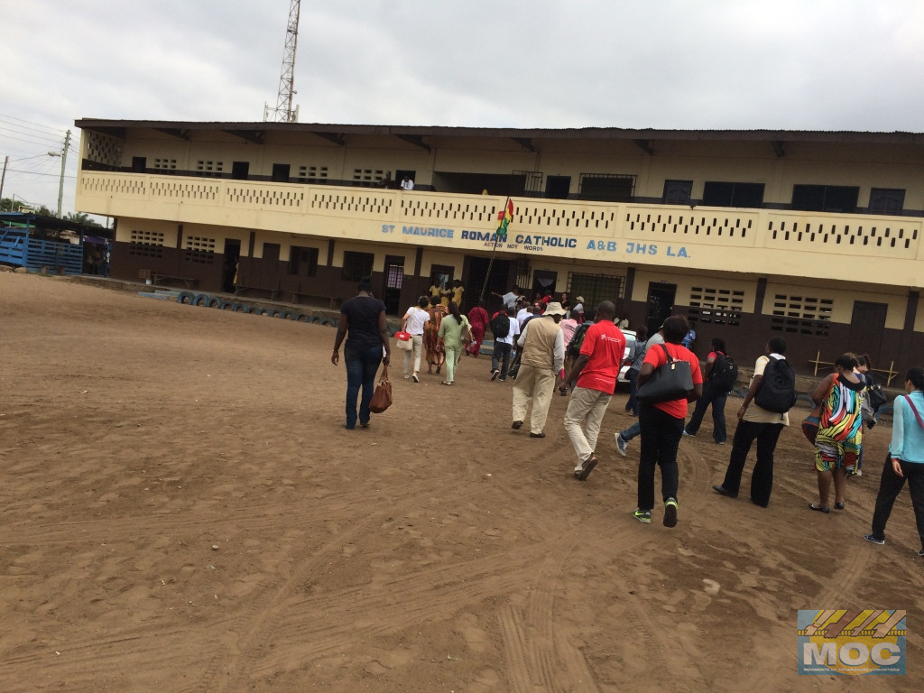 Representante do MOC na África visita escola em Accra