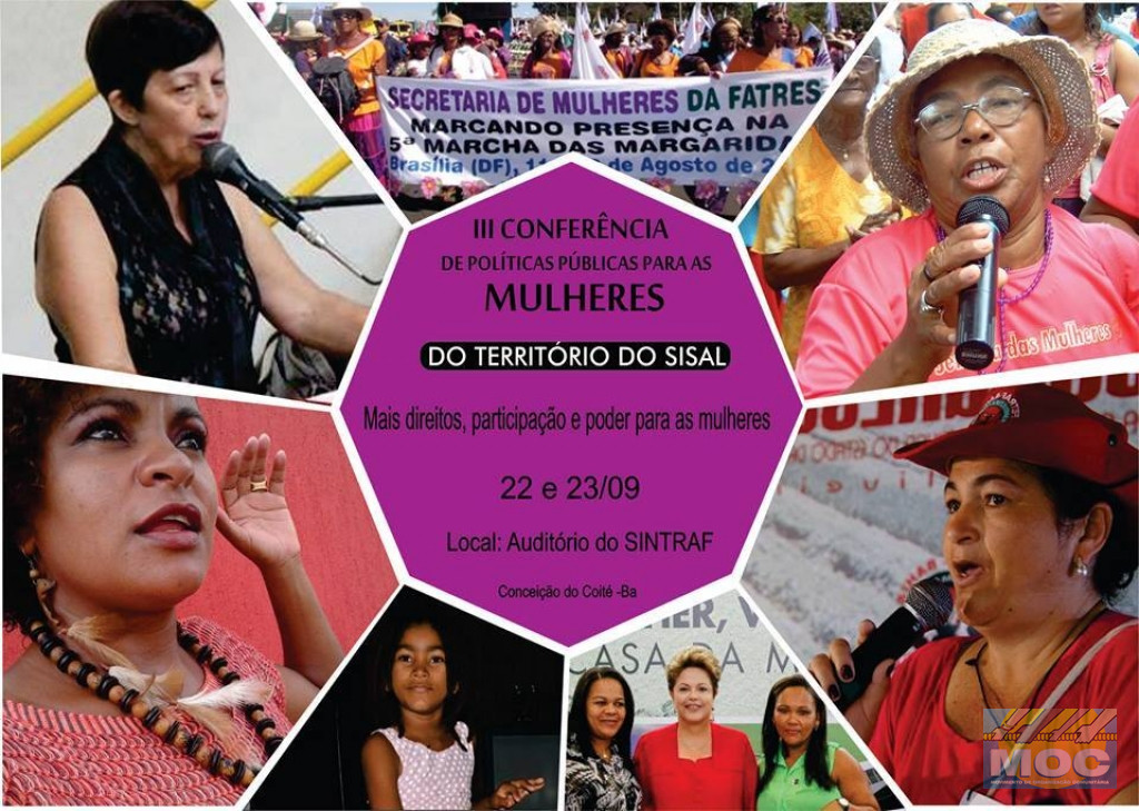 Território do Sisal  inicia o ciclo de Conferências Territoriais de  Políticas Públicas para as Mulheres