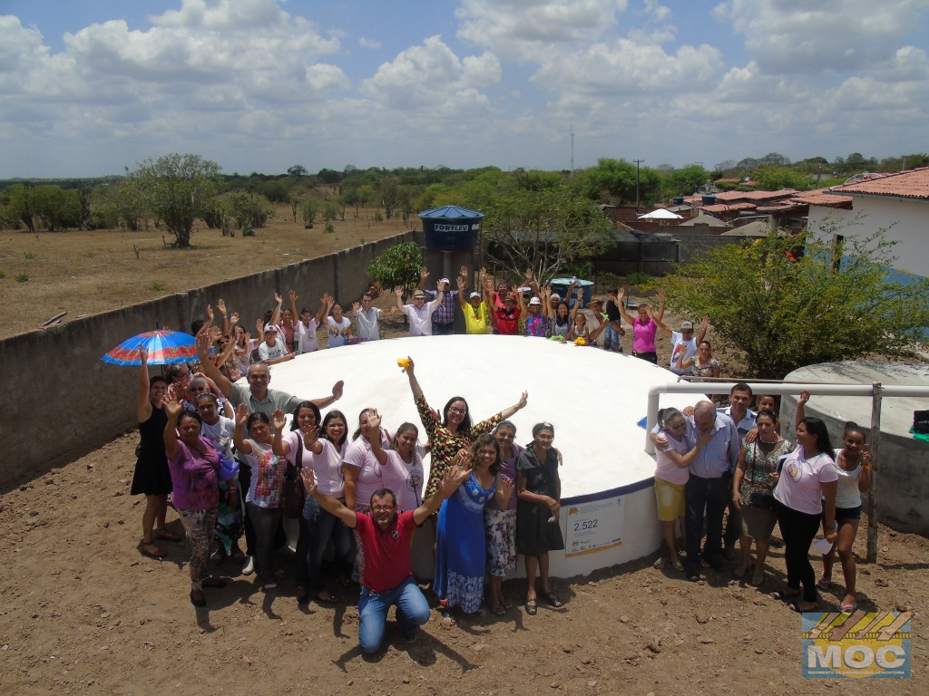 Comunidade de São Francisco comemora inauguração da sua cisterna escolar