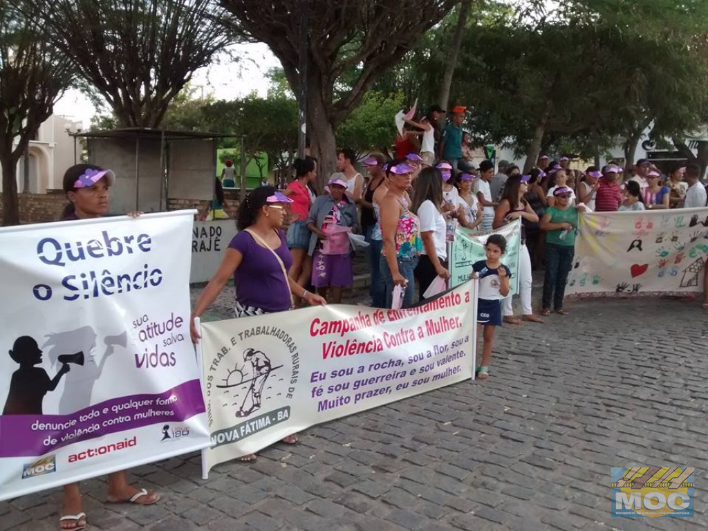  No Dia Internacional da Não Violência Contra a Mulher o MOC continua sua luta de mobilização e sensibilização