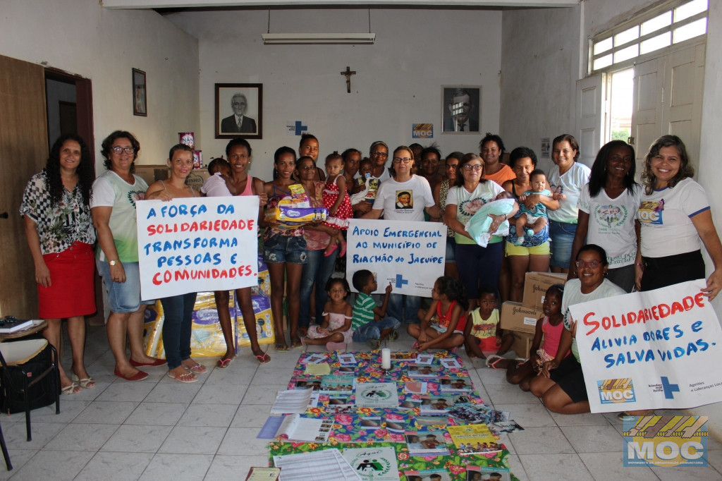 MOC realiza entrega de alimentos e produtos de higiene para famílias de Riachão do Jacuípe afetadas pela enchente