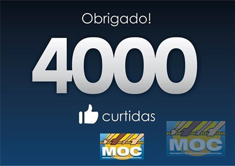 A página oficial do MOC no Facebook acabou de ultrapassar a marca de 4 mil 