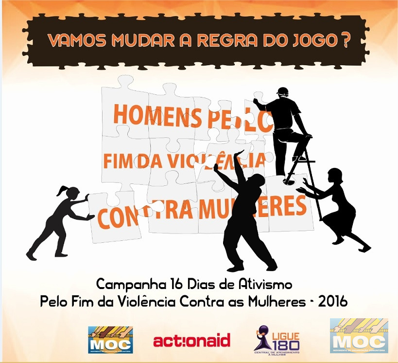 MOC lança Campanha “Vamos Mudar a Regra do Jogo? Homens pelo Fim da Violência Contra as Mulheres”