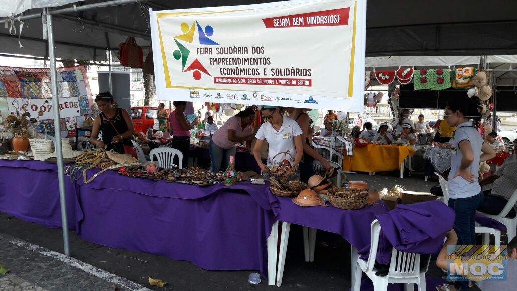 Visite em Feira de Santana a Feira Solidária de Empreendimentos Econômicos Solidários