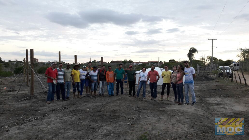 Comunidade de Bastião recebe pessoas de cinco estados para Intercâmbio na construção da Cisterna Telhadão 