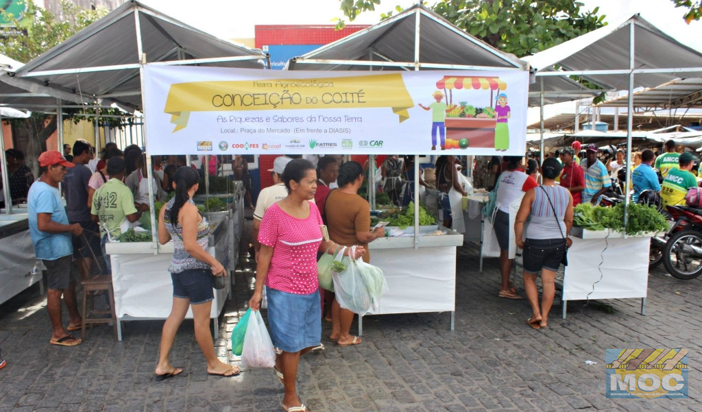 MOC celebra a conquista dos agricultores/as familiares com a inauguração da Feira Agroecológica em Conceição do Coité.