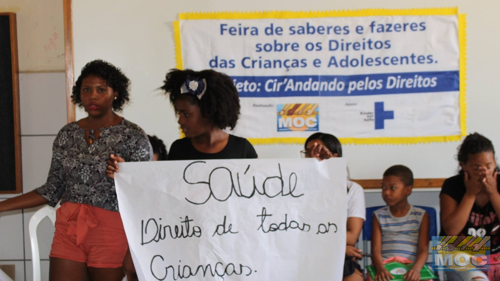 Crianças e adolescentes de Santaluz apresentam temáticas relacionadas aos seus Direitos