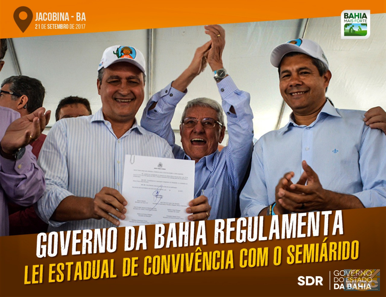 Lei Estadual de Convivência com o Semiárido foi Regulamentada pelo Governo da Bahia