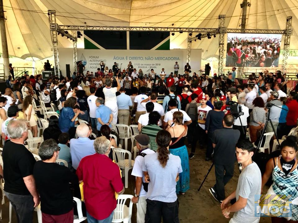 MOC participa do Fórum Alternativo Mundial da Água em Brasilia/DF