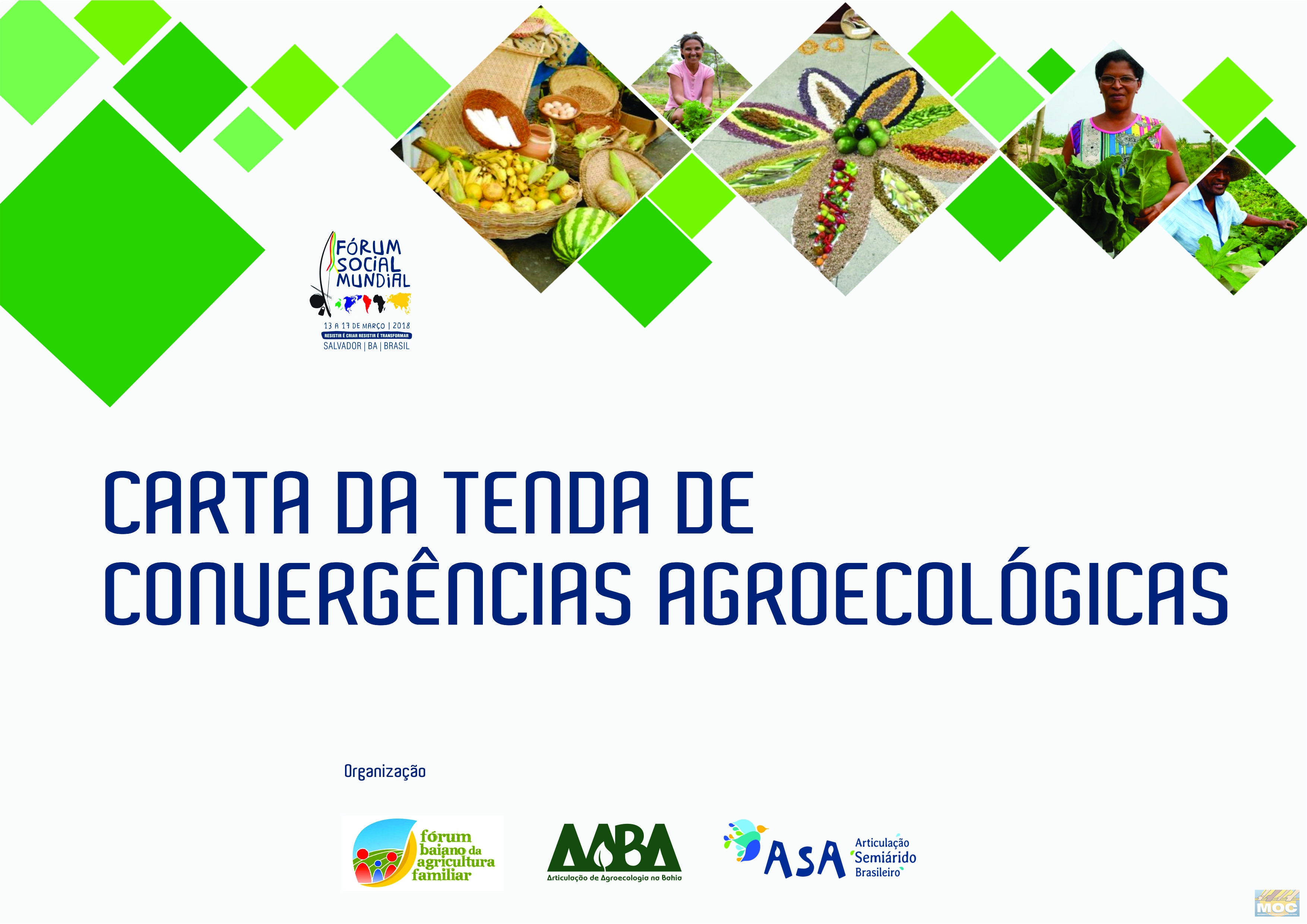 Carta das Convergências Agroecológicas no Fórum Social Mundial