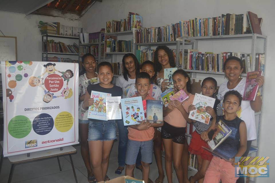 Biblioteca Amigos da Leitura recebeu livros enviados pela ACTIONAID para fortalecer um sonho realizado