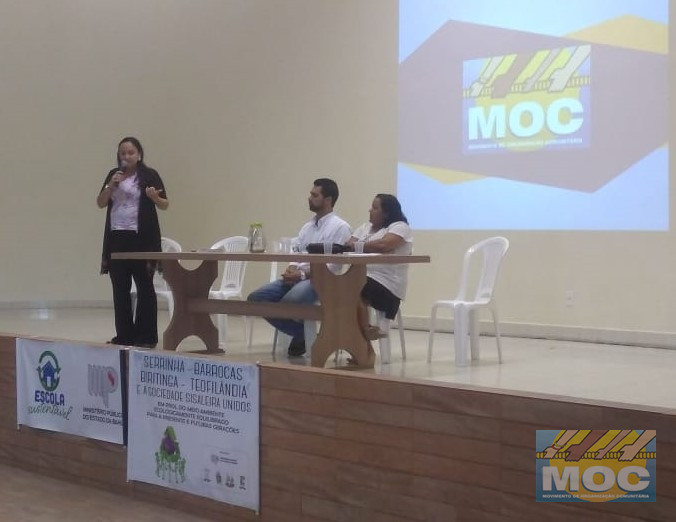 MOC participou da Oficina Escola Sustentável: Alimentação Saudável nas Escolas Públicas realizada em Serrinha