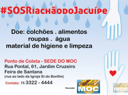 #SOSRiachaodoJacuipe