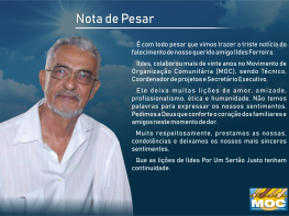 NOTA DE PESAR