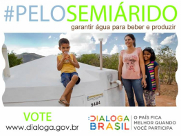 Acesso ao portal Dialoga Brasil pode garantir através do voto a água para beber e produzir no Semiárido