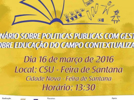 Resultado da pesquisa em Educação do Campo está publicado em livro que será lançado em Feira durante Seminário