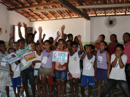 Crianças de Araci participam de oficina de Educomunicação com produção de vídeo