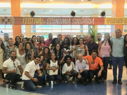 Foi lançado o Edital de Finanças Solidárias no Festival de Economia Solidária no Shopping Salvador.