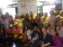 Mulheres intercambiaram experiências na Ilha de Matarantiba em Vera Cruz