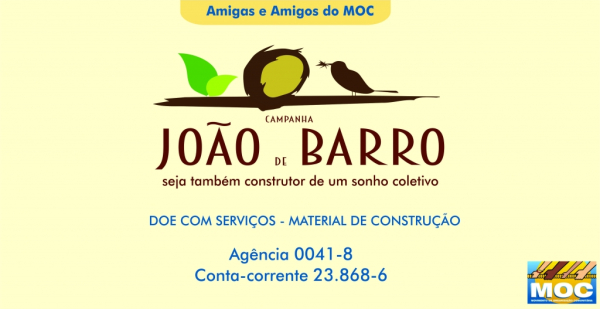 Campanha João de Barro – seja também um construtor de um sonho coletivo