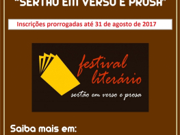COMUNICADO-Festival Literário “Sertão em Verso e Prosa”